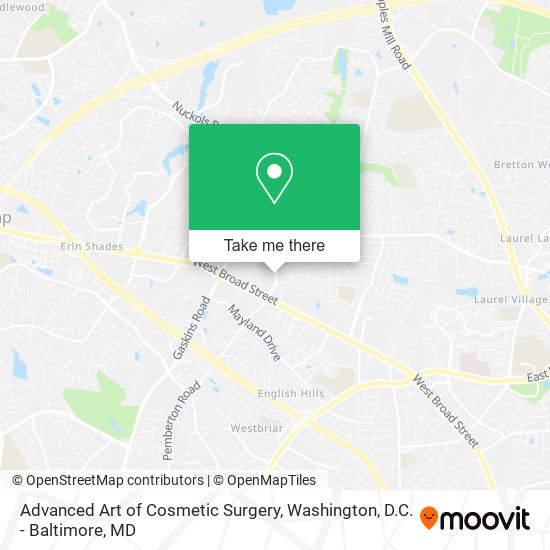 Mapa de Advanced Art of Cosmetic Surgery