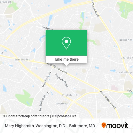 Mary Highsmith map