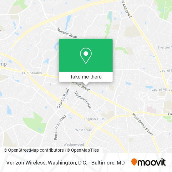 Mapa de Verizon Wireless