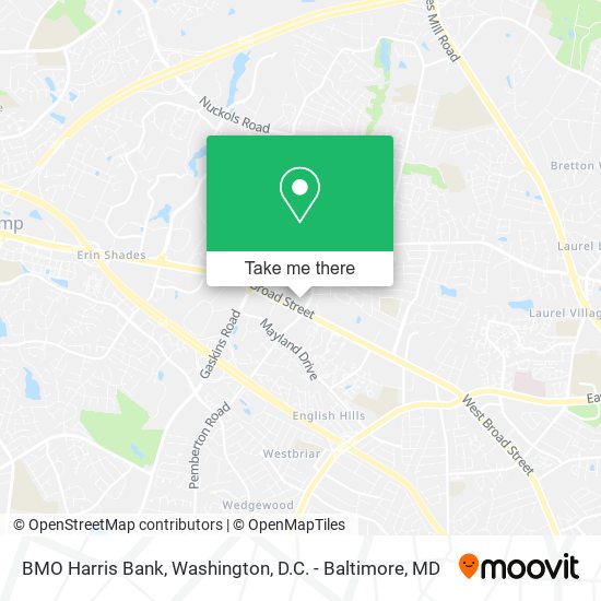 BMO Harris Bank map