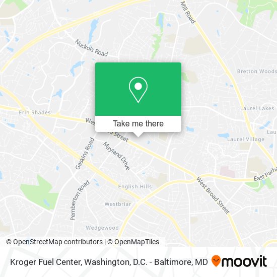 Kroger Fuel Center map