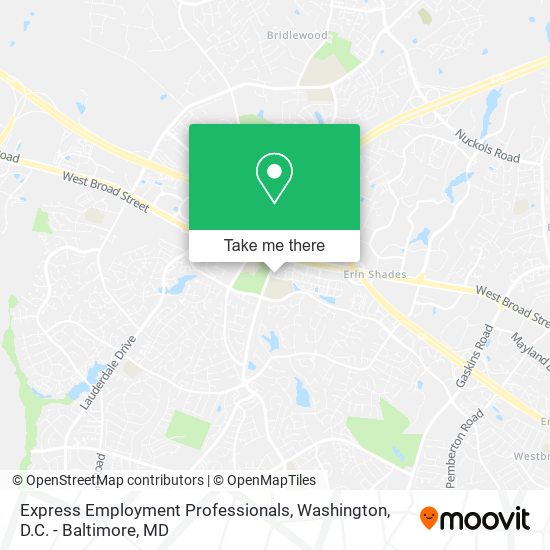 Express Employment Professionals map