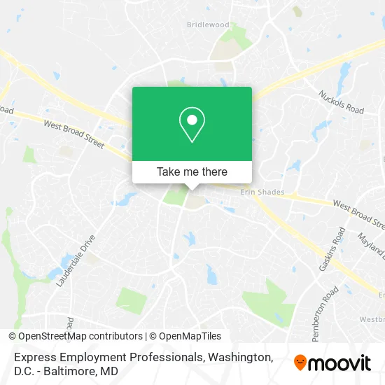 Express Employment Professionals map
