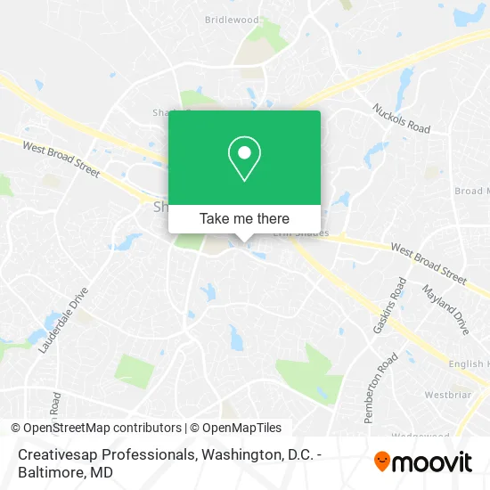 Creativesap Professionals map
