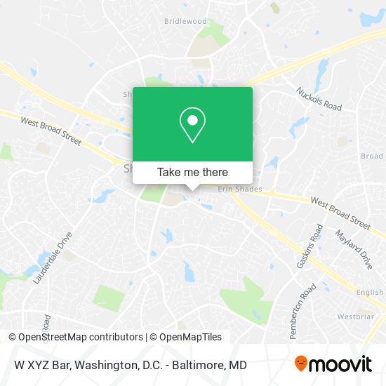 W XYZ Bar map