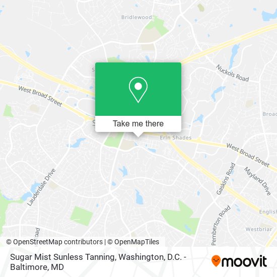 Sugar Mist Sunless Tanning map