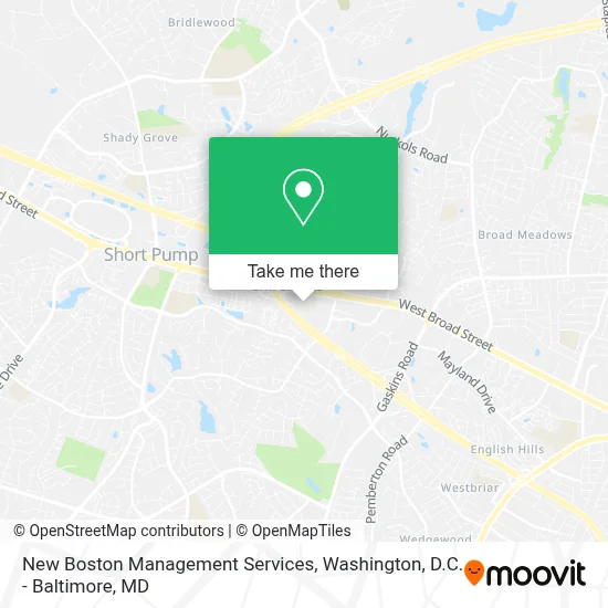 New Boston Management Services map