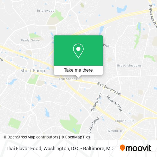 Thai Flavor Food map