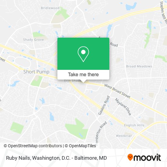Ruby Nails map