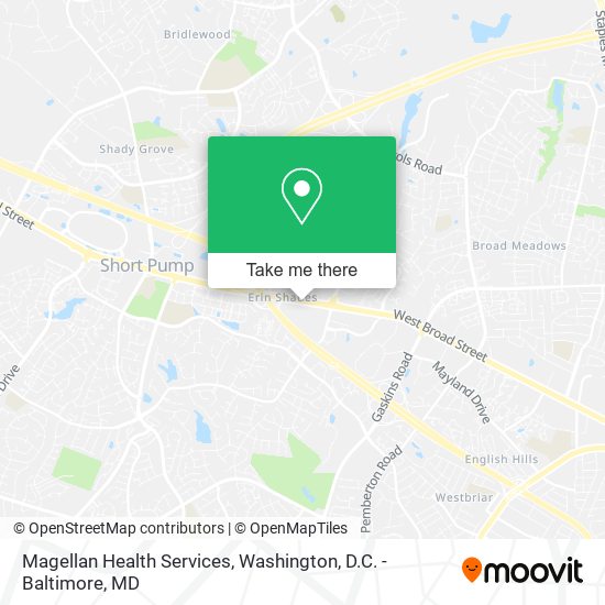 Mapa de Magellan Health Services