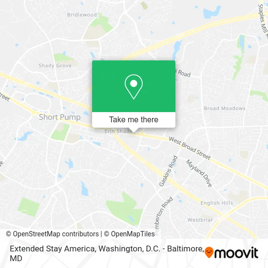 Extended Stay America map