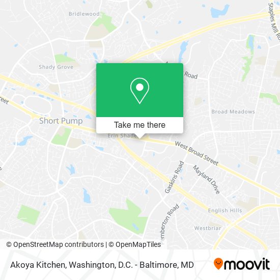 Akoya Kitchen map