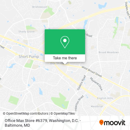 Office Max Store #6379 map