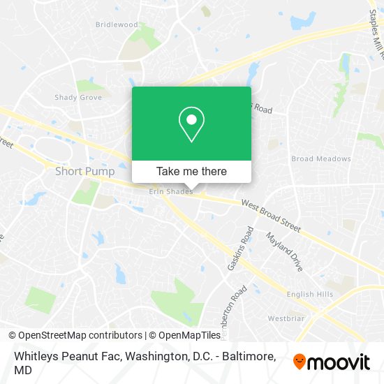 Whitleys Peanut Fac map