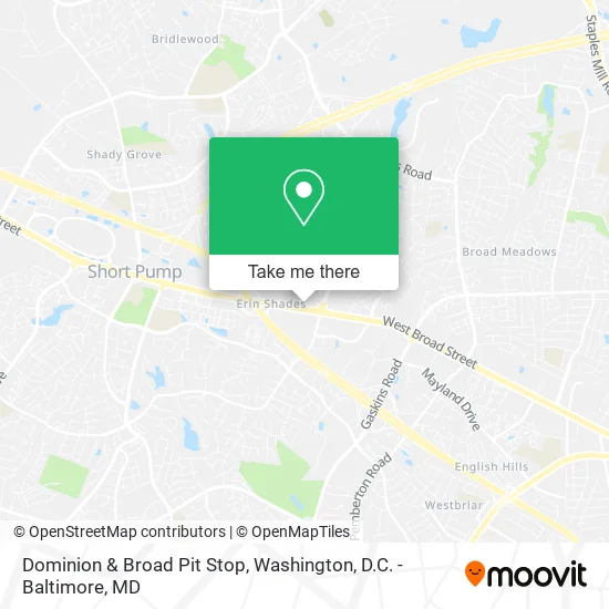 Dominion & Broad Pit Stop map