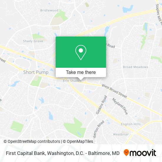 First Capital Bank map