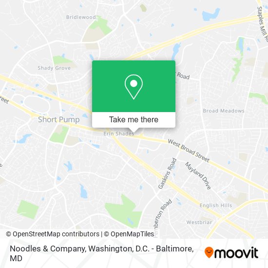 Mapa de Noodles & Company