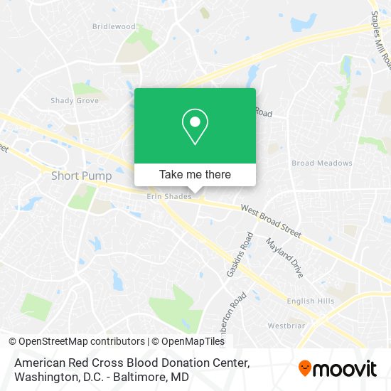 Mapa de American Red Cross Blood Donation Center