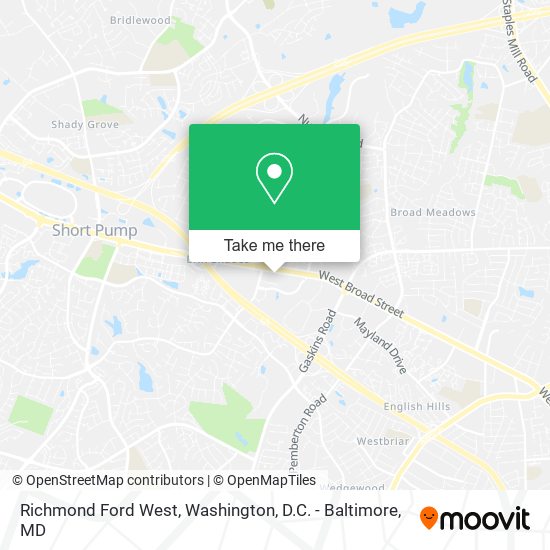 Mapa de Richmond Ford West