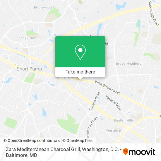 Mapa de Zara Mediterranean Charcoal Grill