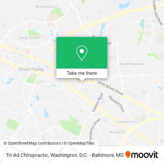 Tri-Ad Chiropractic map