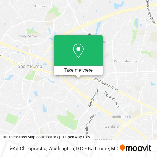 Tri-Ad Chiropractic map