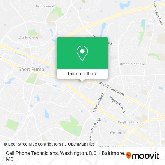 Cell Phone Technicians map
