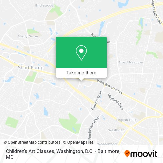 Children's Art Classes map