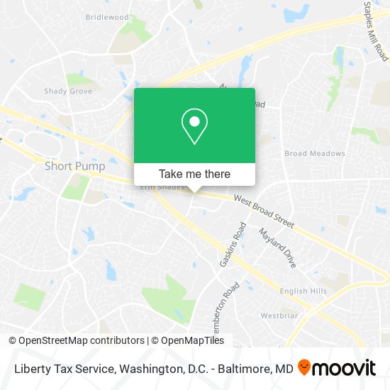 Liberty Tax Service map