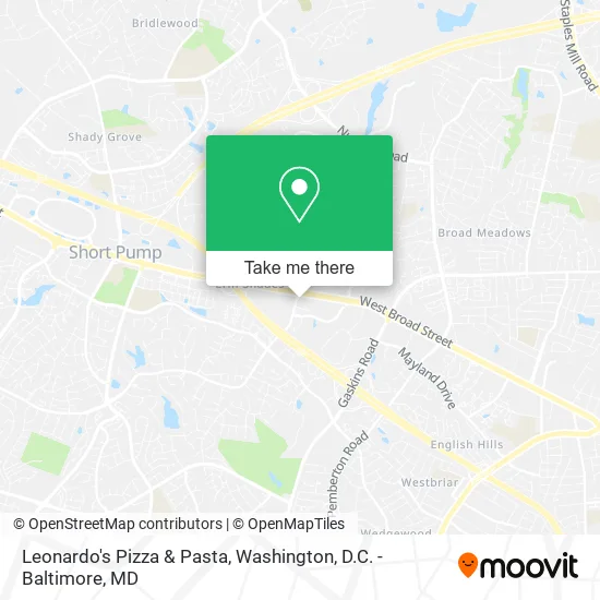 Leonardo's Pizza & Pasta map