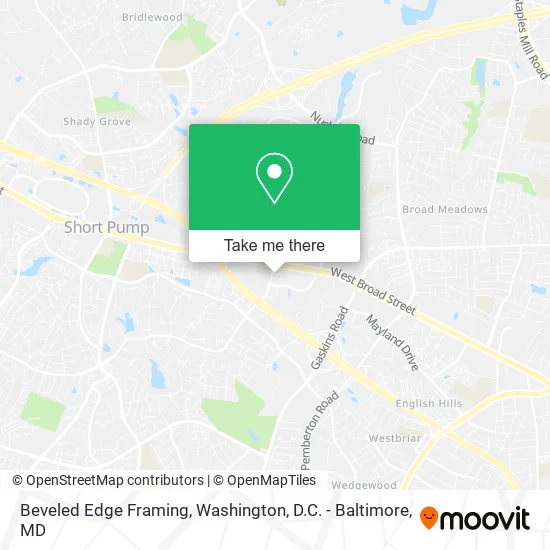 Beveled Edge Framing map