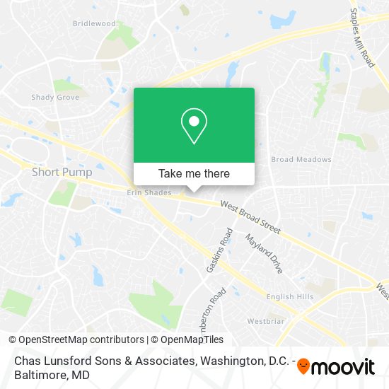 Chas Lunsford Sons & Associates map