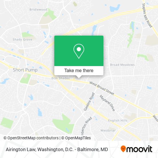 Airington Law map