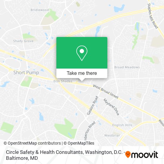 Circle Safety & Health Consultants map