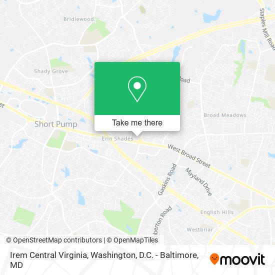 Mapa de Irem Central Virginia