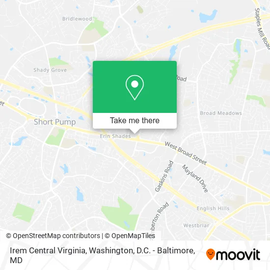 Mapa de Irem Central Virginia