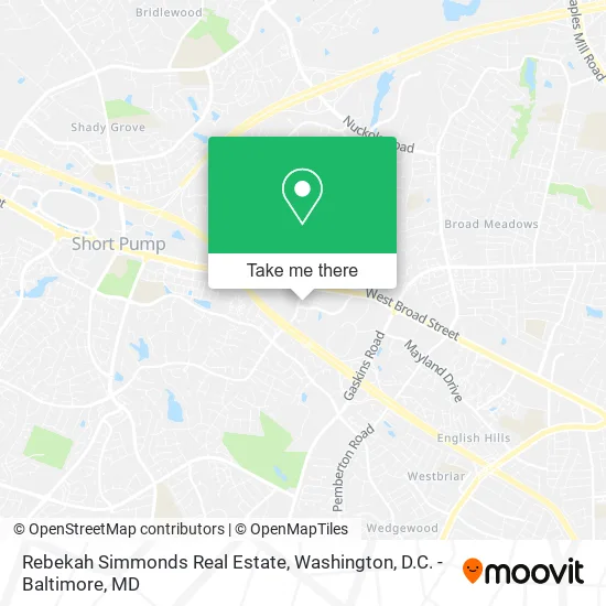 Rebekah Simmonds Real Estate map