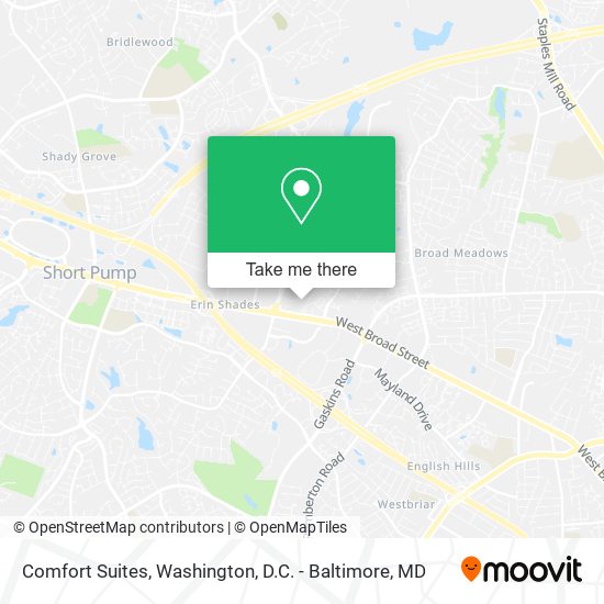 Mapa de Comfort Suites