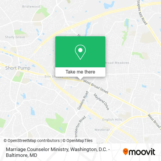 Mapa de Marriage Counselor Ministry