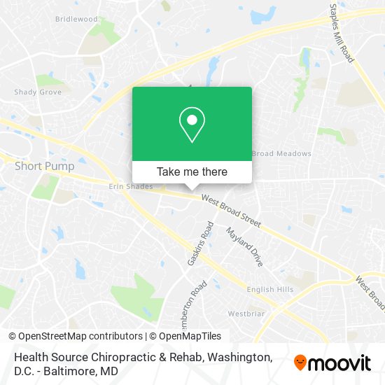 Mapa de Health Source Chiropractic & Rehab