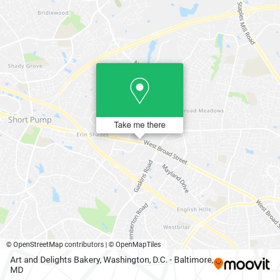 Art and Delights Bakery map
