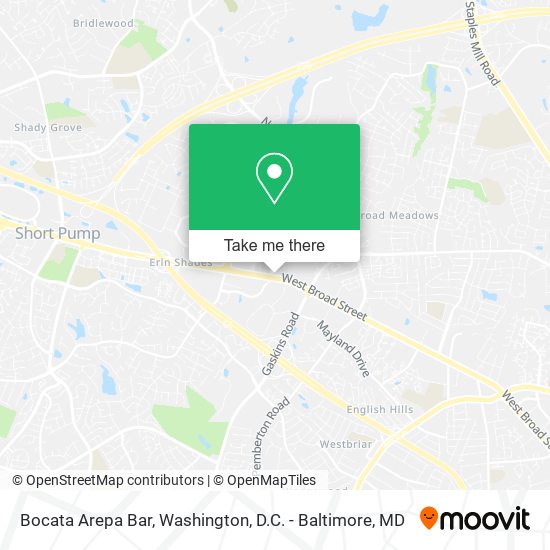 Bocata Arepa Bar map
