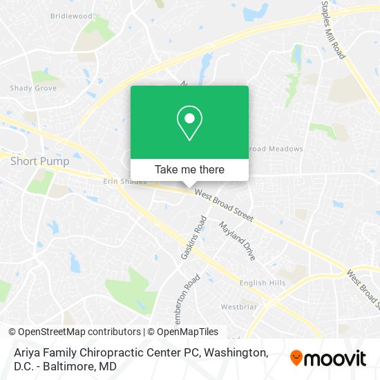 Mapa de Ariya Family Chiropractic Center PC