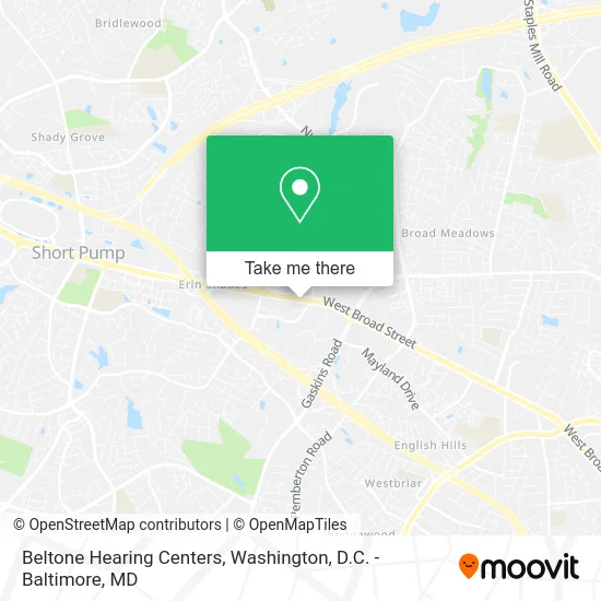 Beltone Hearing Centers map