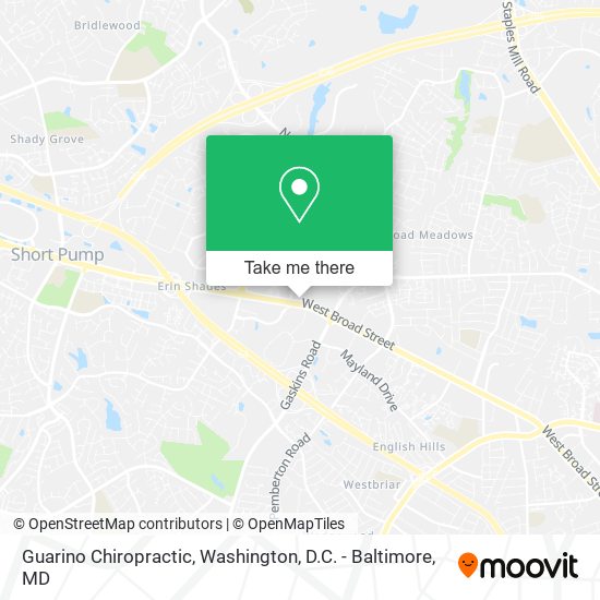 Guarino Chiropractic map