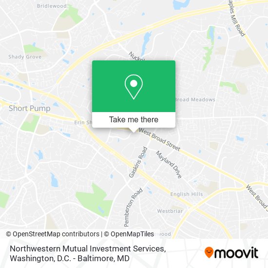 Northwestern Mutual Investment Services map