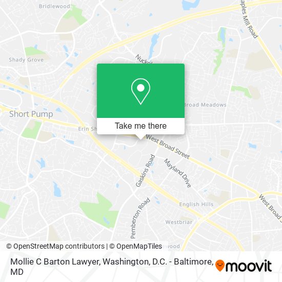 Mollie C Barton Lawyer map