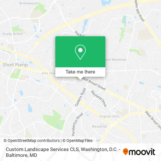 Custom Landscape Services CLS map