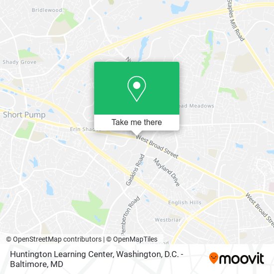 Mapa de Huntington Learning Center