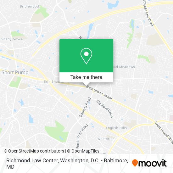 Mapa de Richmond Law Center